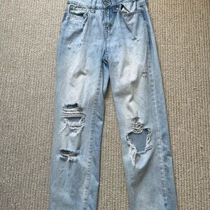 Rewash Light Blue Distressed Women Jeans